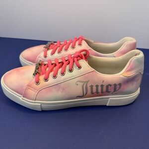 Juicy Couture Women's Clarity, Multicolor Lace-Up Sneakers, Size 8.5M
